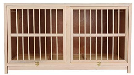 Taube Haus Dauerhaft Handgemacht Massivholz Abspielen Vogelkäfig Multifunktion Großer Raum Natürlich Vogelhaus Sittichkäfig (Farbe : 90×45×50cm)