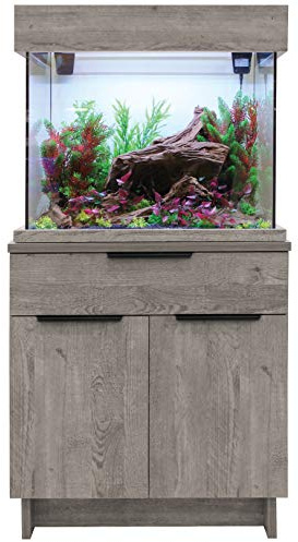 Aqua One Urban Oak Style Aquarium Fish Tank with Cabinet 63cm 110L