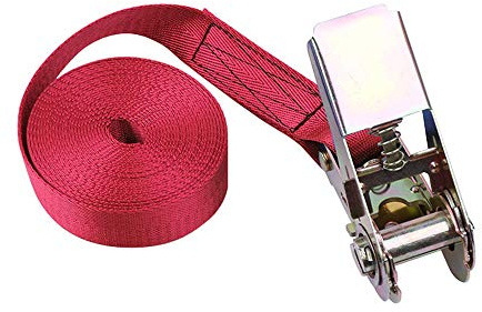 Cinghia di ancoraggio con fibbia in metallo, da 1-10 m, 6 colori: rosso, giallo, blu, verde militare, nero, grigio, resistente, 808 kg, Cinghie Fissaggio, Fasce Cricchetto
