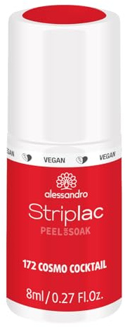 alessandro Striplac UV-Nagellack Cosmo Cocktail – Schonend und langanhaltend – Einfache Entfernung dank Peel-Off-Technologie – Vegan und tierversuchsfrei – 8 ml