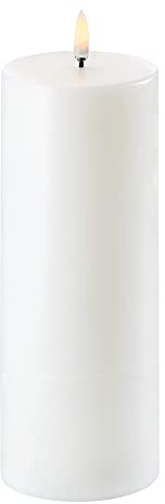 Piffany Copenhagen Uyuni UL-PI-NW-C78020 LED Pillar Candle, Nordic White, 7,8 x 20,3 cm