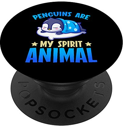 Pinguine sind mein Geisttier Sleepyhead Flippers Pinguin PopSockets mit austauschbarem PopGrip