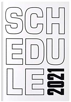 PIAOLING 2021 Planer monatlicher Kalender - monatlicher Planer mit Tabs, Lederkalenderplaner (Color : White)