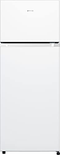 Gorenje RF4142PW4 Doppeltürkühlschrank mit Gefrierteil oben, 165 Liter Kühleil, 41 Liter Gefrierteil, LED Innenbeleuchtung, Energieeffizienzklasse E, 143,6cm x 55cm, weiß