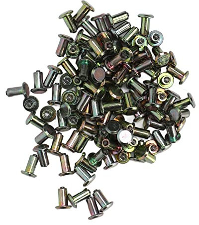 Keenso CarbideTire Spikes Bolzenschraube, 100 StüCk 12 Mm rutschfest, Langlebig, Reifenspikes, ZubehöR FüR Auto, LKW, Fahrrad, Stiefel, Motorrad, ATV, SUV Anti-Rutsch-Ketten
