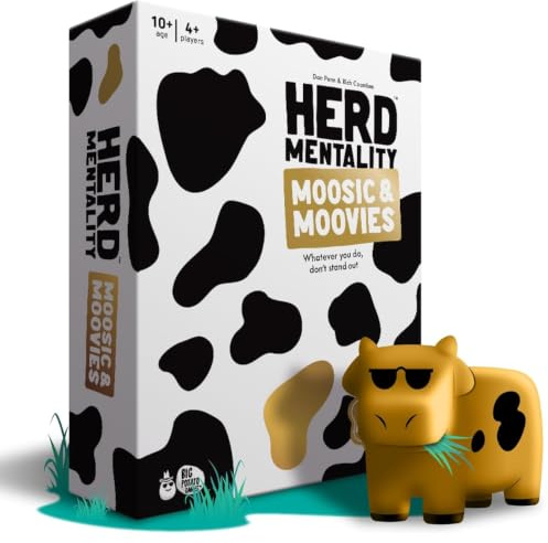 Herd Mentality Moovies & Moosic Gesellschaftsspiel, Spaß für die ganze Familie (in englischer Sprache)