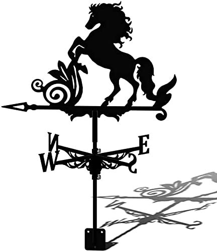 Wetterfahne aus Eisen, Pferd, Metall, Garten, Wetterfahne aus Schmiedeeisen für den Garten, Wetterfahne aus Edelstahl, Wetterfahne aus Schmiedeeisen für den Garten, Gartendekorationen, Gesch