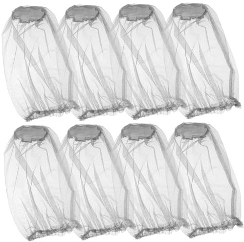 Happyyami Chapeau en Filet à Mailles, 8 Pièces, Tissu Respirant, Protection du Cou des Épaules, Jardin