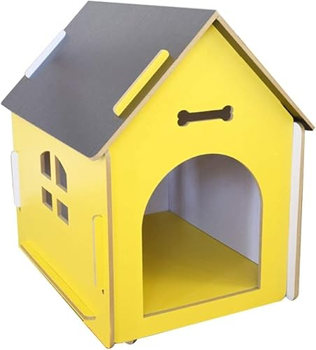 QIANMEI hundehütte Outdoor, Innen-Hundezwinger Im Möbelstil, Kleine Hundehütte, Hundekäfig Im Freien, Wetterfestes Haustierhaus Im Innen- Und Außenbereich, Tierheim, Jahresz