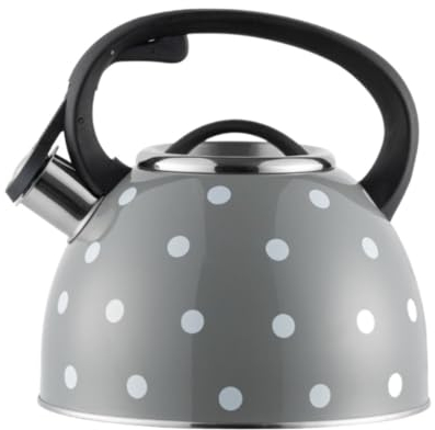 Habrur Teekessel Wasserkessel Wasserkocher, Camping-Wasserkocher, Edelstahl, Teekanne, Roter Teekessel, Wärmer, Kaffeekanne, Herdplatte Aus Edelstahl Flötenkessel
