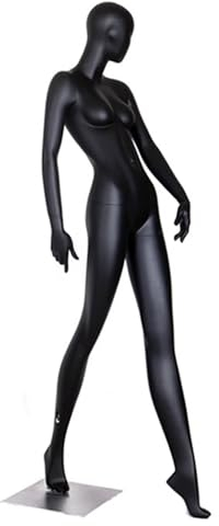 BBHW Manichino Manichino Donna Intero Corpo Nero Opaco, Abito Curvy Leggero a Forma di Busto, Manichino Manichino da Vetrina per Cappotti/Vestiti/Pantaloni (Color : Style 3)