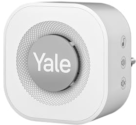 Yale - Timbre de puerta - Timbre interior - Tonos de timbre seleccionables - Instalación enchufable - Módulos de alimentación para UE y Reino Unido - Accesorio compatible con Yale Smart Video Doorbell