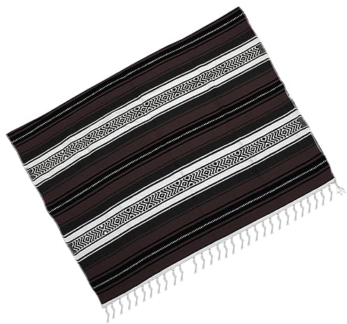 RORPOIR Mexikanische Decke Yogamatte Gemischt Cape Gewebte Decke Grau 130 X 180 cm Für Schlafzimmer Sofa Auto