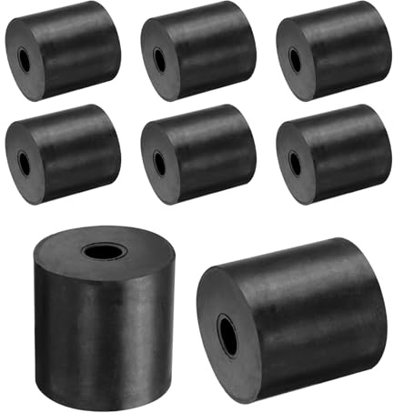 QUARKZMAN Espaciadores de Goma 40mm OD 10mm ID 40mm de Altura 8 piezas | Espaciador Redondo Antivibración Arandelas Gruesas para Accesorios de Hogar y Coche