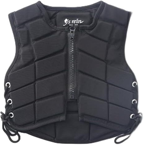 AMZBNEIDI Pferdesportler Schutzweste, Weste Reitweste Unisex for Erwachsene, gepolsterte Reitrüstung, Sicherheits-Reitausrüstung, Körperschutz for den Reitsport, for Herren und Damen(L)