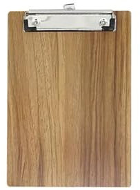 Klemmbrett-Halter Dokumentenhalter, Klemmbrett, Datei, Hartfaserplatte mit Batterieclip, tragbar, A4, A5, Holz, for Schreiben, Klemmbrett, Datei, Hartfaserplatte Klemmbrett Holz(68TA5AC1102442-A5-BN)