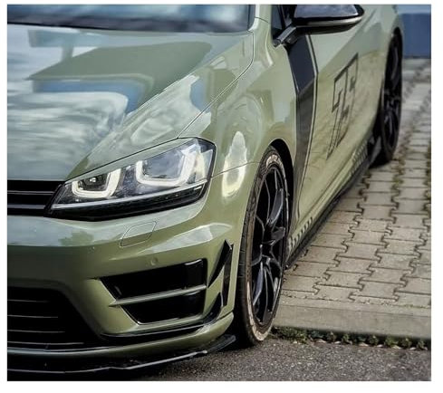 Auto-Frontspoiler Für Golf MK7 7 Für GTI R 2013-2016 Glanz Schwarz RevoZport Stil Front Stoßstange Aero Kit Canard Flügel Auto Frontspoiler Lippe(2013-2016)