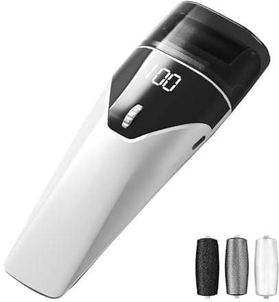 Exfoliante Eléctrico para Pies Luz Auxiliar Hombres Mujeres Padre Madre | Eliminador de Piel Áspera para Hombres, Mujeres, Interior y Exterior, Hogar, Viaje, Campamento