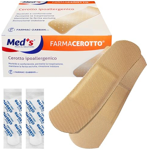 FARMACZABBAN 1000 Cerotti Medicati Traspiranti in TNT 19x72 mm