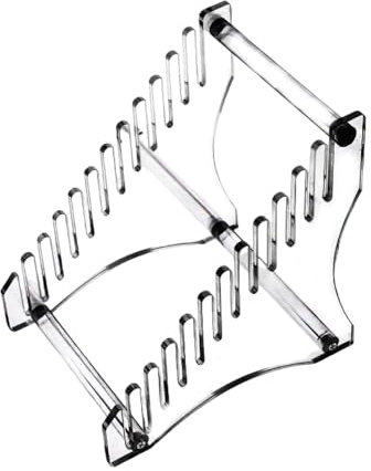 drburpily Elegante e funzionale scaffale portadischi in acrilico per gli appassionati di musica, per la decorazione del soggiorno, trasparente