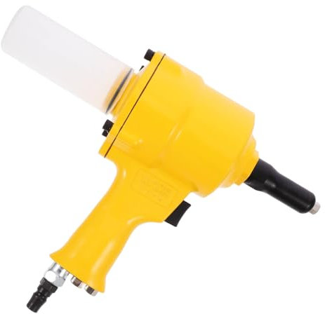 Zerodeko Remachadora Neumática Industrial y Remache de Núcleo de Aleación de Aluminio Ligera Diseño de Dos Garras y Tirador Rápido para Uso en Carpintería