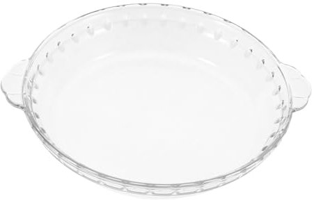 FUNNETOYU Microwave Cover for Food Glass Bowl Lid Microwave Splash Guard Oven Compatible Glass Plate Round Baking Dish Steam Cooking Dishwasher Friendly