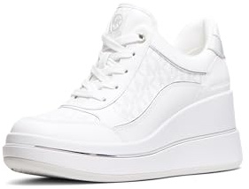Michael Kors Women's Emmy Wedge Trainer, Blue Sky Wash, 10