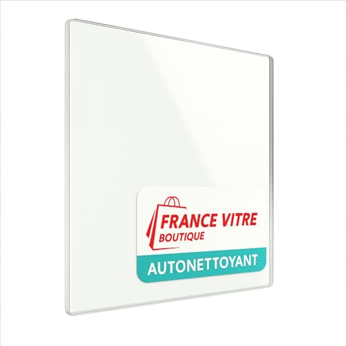 590 x 390 x 4 mm - Autonettoyante - Vitre d’Insert pour cheminée et poêle à Bois - Verre de Rechange Haute température France Vitre - jusqu'à 800°C - 390x590 mm
