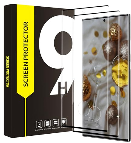 Cable Leader 2 Stück Schutzfolie für Panzerglas für Samsung Galaxy S22 Ultra 5G Displayfolie, 3D-Vollschutz, 9H Härte Schutzglas, Keine Blasen, Sensitive Touch, HD Displayschutzfolie für S22 Ultra