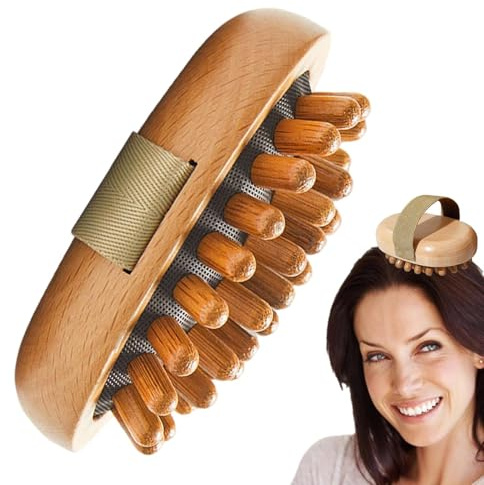 Massagebürste | Duschbürste mit Luftpolsterung Spa Bürste für Kopfhautmassage, Verbesserung der Lymphzirkulation, Körperform und Cellulite-Beseitigung