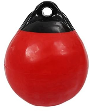 GSCLZ Robuster PVC-Bootsfender, Kugel, runder Ankerboje, Dockpuffer, aufblasbarer Schutz, Marine-Ankerboje, Rot
