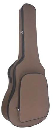 NDSJAIE Universal gitarrväska vattentät vadderad väska för klassisk akustisk gitarr i standardstorlek, med Oxford-tygdelar, Brun, Taglia Unica, One Style