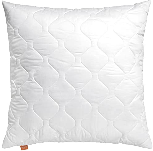 sleepling Kopfkissen 80x80 cm, Allergiker Kissen, waschbar, Made in EU, Ökotex, großes Schlafkissen 80 x 80, Bettkissen, Pillow, Komfort 100
