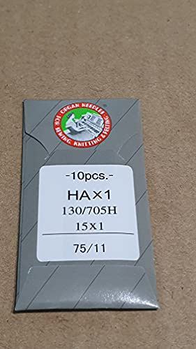 Organ Needles 5935075 Maschinennadeln, Silber, 75/11 Größe, 5 Count