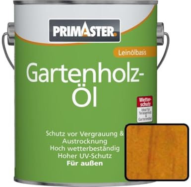 Primaster Gartenholzöl 750ml Douglasie Holzschutz &-Pflege Wetterfest UV-Schutz