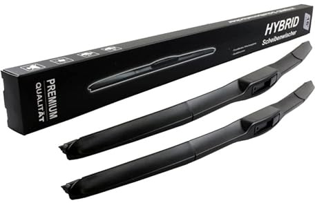 600mm 400mm HYBRID Scheibenwischer Wischerblätter Set Scheibenwischerfür Frontscheibe mit Hakenbefestigung