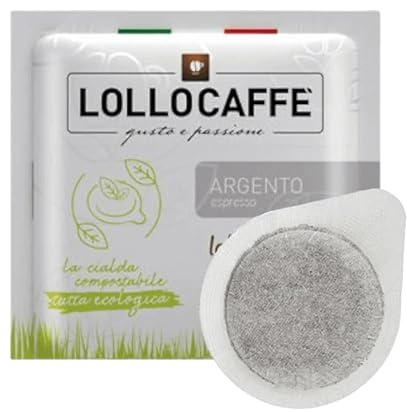 150 cápsulas de filtro de papel de 44 mm Lollo Café mezcla de plata expreso