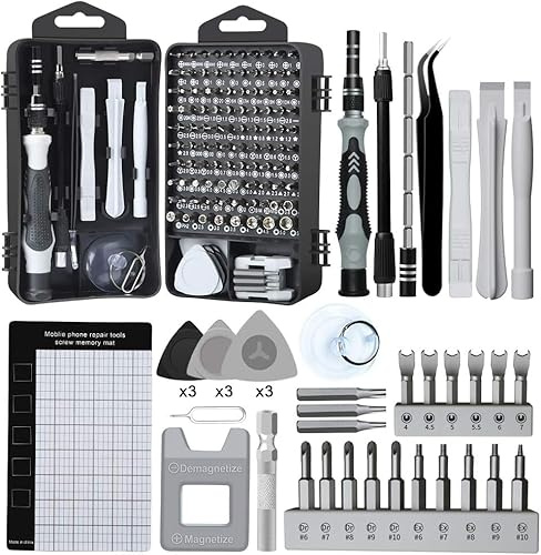 Lifegoo Präzisions-Schraubendreher-Set, 138-teilig, magnetisches Werkzeug-Set für iPhone Serie/Mac/iPad/Tablet/Laptop/Xbox Serie/PS3/PS4/Nintendo Switch/Brillen/Uhr/Handy/PC/Kamera/Elektronik