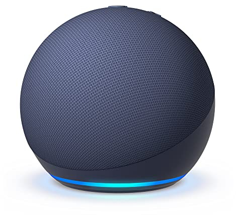 Echo Dot (Ultimo modello) | Altoparlante intelligente Wi-Fi e Bluetooth, suono più potente e dinamico, con Alexa | Blu notte