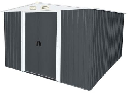 Home Deluxe - Geräteschuppen BOHIO - Größe: XXL - Maße 257 x 313 x 178 cm, Raumfläche 7,9 m², inkl. Fundament I Gerätehaus Gartenschuppen Gartenschrank