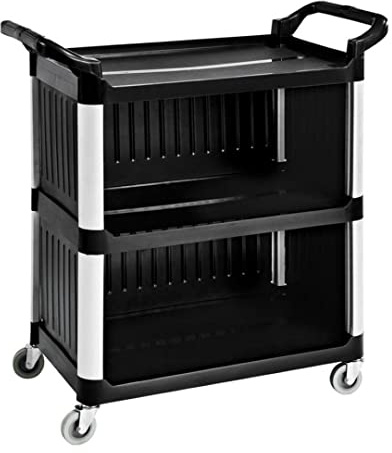 Stalwart DA-GX032DM Professional Cabinet Utility/Cleaning Trolley Multi-Purpose 3 Tier 1020x500x960mm