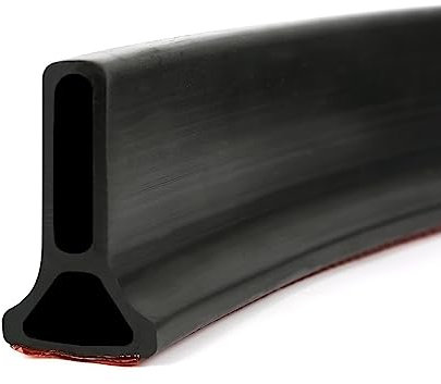 Jackfru Guarnizione autoadesiva per doccia, box doccia, striscia impermeabile, guarnizione in silicone per separazione a umido e secco, per cucina, bagno (nero (170 x 3 x 5 cm)