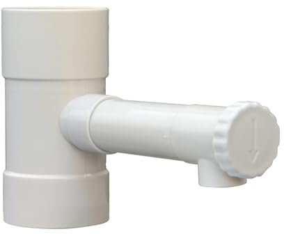 Jardibric - Raccord PVC Récupérateur d'Eau pour Descente de Gouttière - À Fixer sur Gouttière Ø80 mm - Sortie Ø35 mm - Optimisez votre Système de Récupération des Eaux de Pluie (Blanc cassé)