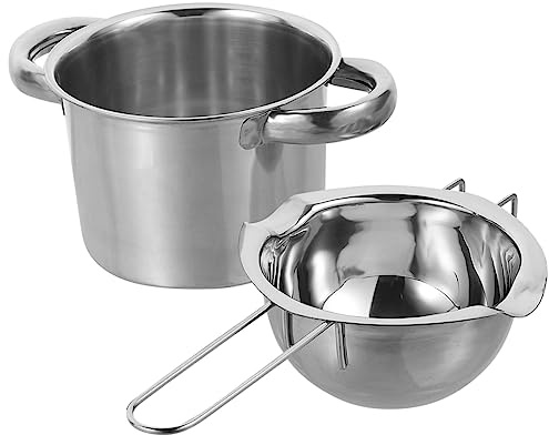 TOPBATHY Stainless Steel Chocolate Melting Pot Baking Essentials Butter Heating Pot for Fondue Chocolate