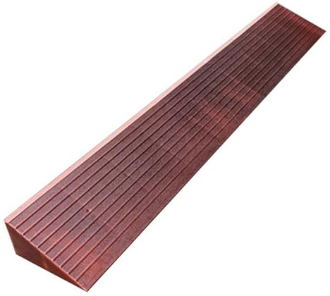Bordsteinrampe Gummi für Auto Tragbare Bordsteinrampe rutschfeste Rollstuhlrampe PVC-Kunststoff 1–6 cm Hohe Schwellenrampe for Drinnen Oder Draußen, Badezimmer, Türen (Color : Brown, Size : 3cm)
