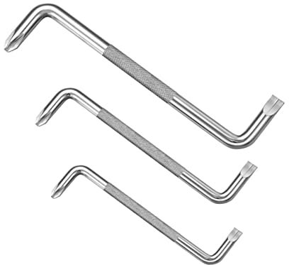 ARTIBETTER Jeu De Tournevis De Type Z 3 Pièces À Angle Droit À 90 Degrés Outils À Main Doubles Tournevis Haute Dureté Pour Les Zones Étroites