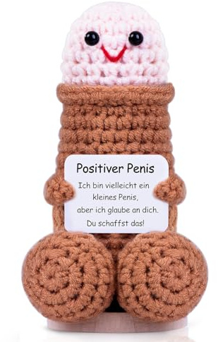 Aruigu Pocket Hug Penispuppe Glücksbringer, positive Geschenke für Männer und Frauen