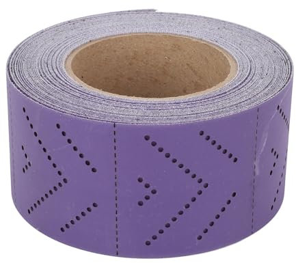 Rollo de Papel de Lija de Cerámica 400 Grano Multi Orificio sin Polvo Abrasivo 70 Mmx12m para Lijado de Metal de