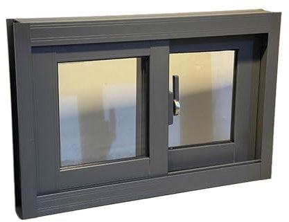 Schiebefenster Glasschiebefenster 12 24 30 36 48 60 Zoll - Abschließbares horizontales Schiebefenster, Wärmedämmung und Schallschutz, leicht zu reinigen, for Balkon/Küche/Keller(WxH 43x16in/108x40cm)