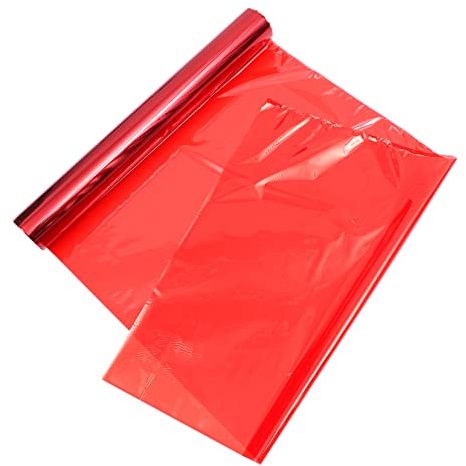 Mikinona Cellophanrolle 40cm Breit Opp Verpackungsfolie Lebensmittelecht Rote Geschenkfolie Für Blumen Hochzeiten Süßigkeiten Verpackung